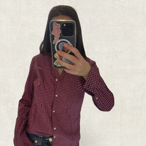 Vineyard Vines Pink and Blue Checkered Shirt